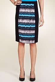 Per Una Ikat Print Panelled Ponte Skirt