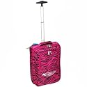 Frenzy Safari 17 Inch Cabin Approved Trolley Case (Zebra Fuchsia)