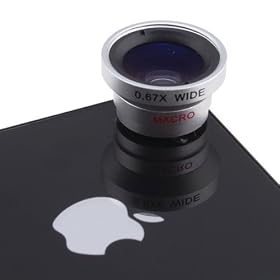 Detachable 0.67X Macro Conversion Lens/Wide Angle Lens For Camera Phones Compatible With Any phone camera with lens smaller than 9.5mm