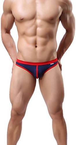 CAESER ARCHY Men's One Pack Thong Bikini Low Rise Mesh Briefs