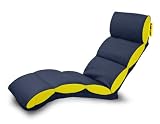 Plain Lazy Crash Pad Chair, Blue / Yellow