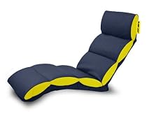 Plain Lazy Crash Pad Chair, Blue / Yellow