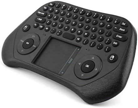 XWN ® Ultra New Lightweight 2.4G RF Range Measy GP 800 Mini wireless Remote Control Fly keyboard for PC, Pad, Google Andriod TV Box Black
