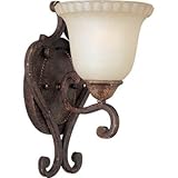 Maxim Lighting 24111CFGF Beaumont Light 7-Inch Wall Sconce, Golden Fawn Finish with Cafe Glass