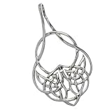 Ornate Celtic Knot Sterling Silver Slide Pendant