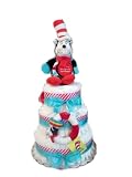 Cat in the Hat Baby Shower Diaper Cake/ Centerpiece (3 Tier)