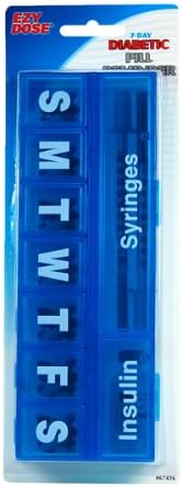 Ezy-dose Diabetic 7-day Pill, Syringe & Insulin Holder!