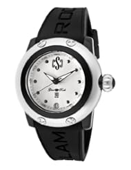 Glam Rock Womens GR64002 Miami Beach Silver Dial Black Silicone Watch