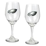 NFL Philadelphia Eagles 14-Ounce Wine Glass (Set of Two)