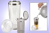 Trudeau Tea-Riffic Travel Tea Tumbler - 16oz - Clear