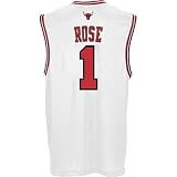 Derrick Rose Jersey: adidas White Replica #1 Chicago Bulls Jersey