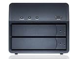 Sans Digital MobileSTOR MS2U+B 2 Bay SATA to USB 2.0 JBOD Hard Drive Storage Enclosure (Black) - Retail