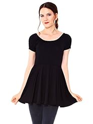 Pleated Polyester/Spandex Short Short Sleeves Bodycon Dress/Skater Dress/Club Dress/Tunic/Mini Dress 