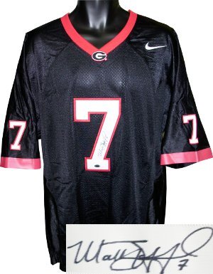 Matthew Stafford Signed Georgia Bulldogs Black Nike Jersey- Stafford Hologram
