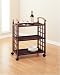 Serving Cart With Bamboo Shelves by Organize It All