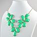 Jane Stone Bubble Bib Necklace Statement Necklace Chunky Necklace (Fn0621)