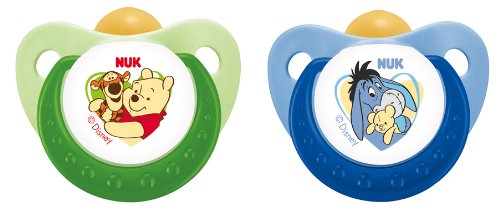 NUK 10173040 Latex Beruhigungssauger (Schnuller) Disney Winnie Trendline mit Ring, Gr&ouml;&szlig;e 3 Preisvergleich