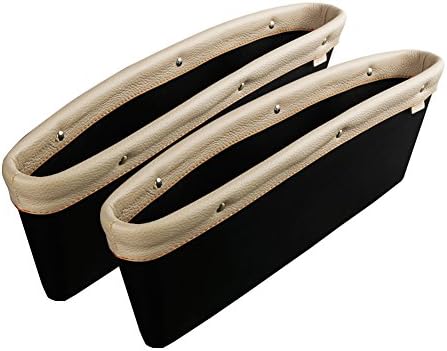 Cealtro the Original Patented Car Seat Gap Filler - Set of 2 (Beige)