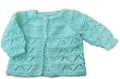 Handmade Baby Acrylic Sweater -Mint Cream (100% Knitted By Hand) [Baby Product]