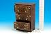 Wooden Brass Inlay Jewellery Cabinet 3-Drawer