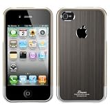 SPIGEN SGP アイフォン 4 / 4S ケース Linear Blitz 【 ガンメタル 】液晶保護シートセット for Apple iPhone 4 / 4S SGP08338