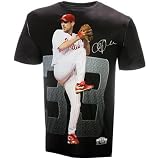 MLB Men's Philadelphia Phillies Cliff Lee Sublimated High Definition Photo Tee Shirt (Phillies, Large)