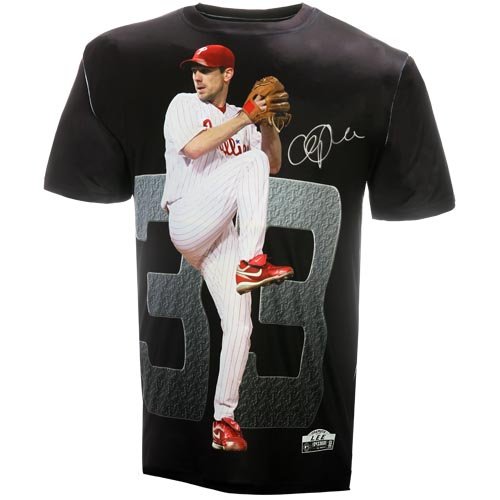 MLB Men's Philadelphia Phillies Cliff Lee Sublimated High Definition Photo Tee Shirt (Phillies, Medium)