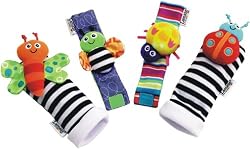 Lamaze Garden Bug Wrist Rattle/Foot Finder Set