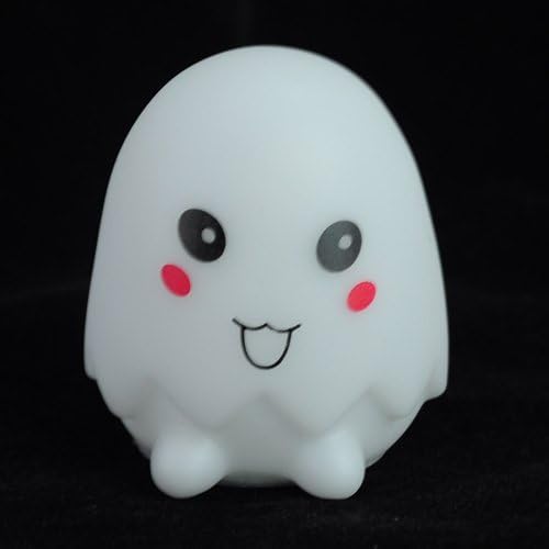 Novelty Mini Cute Changing 7 Color LED Cute Egg Cartoon Party Candle Light Lamp Happy-Style Random