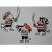3-er Set Pirat Maus Ratte B�GELBILD Aufkleber AUFN�HER APPLIKATION Sticker