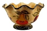 PEDESTAL FRUIT BOWL TUSCANY FRUIT WINE DECOR