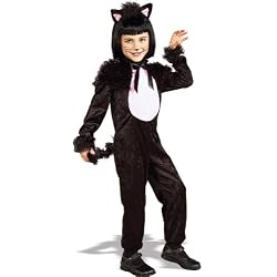 Child's Black Kitty Cat Costume Size Small (4-6)