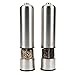 CoZroom Automatic Stainless Steel Salt and Pepper Grinders, Multi Spices, Multipurpose, Durable, Easy to Adjust and Refill Pack of 2