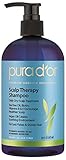 pura d'or Scalp Therapy Shampoo, 16 Fluid Ounce