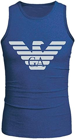 Merlingsiung Men's Emporio Armani Logo Sleeveless Tank Top Shirt