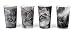 Kikkerland Lenticular Kitty Cups, Set of 4