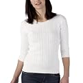 Merona&reg; Petites Cotton Cable Crewneck Sweater - White