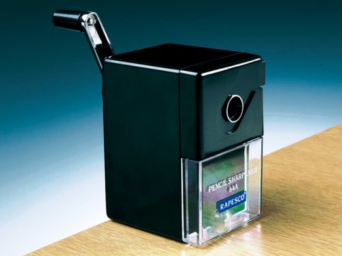 Rapesco desktop pencil sharpener supplied with desk clamp, EACH