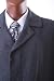 Men's Single Breasted Charcoal Luxury Wool Three-Quater Length Topcoat