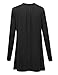 MBJ Womens Round Neck Long Sleeve Pleats Detail Tunic Top - Made in USA