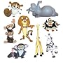 "TINY" Madagascar Escape 2 Africa Mini Figures - Set of Vending Machine Toys