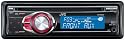 JVC KD-R303 CD/MP3/WMA Car Stereo with Front Aux Input -Red Illumination