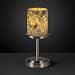 Alabaster Rocks Dakota 60W One Light Portable Lamp Metal Finish: Brushed Nickel