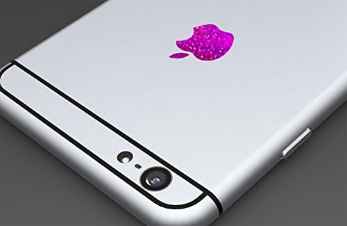 Purple Sparkle Apple Logo Color Changer Vinyl Sticker Decal iPhone 6,Plus,5s,5c