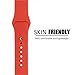 Apple Watch Band - FanTEK Soft Silicone Sport Style Replacement iWatch Strap for Apple Wrist Watch 38mm Models S/M Size (Orange)