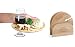 Set of 4 Wood Carved Cocktail Hors D'Oeuvre Trays With Wine Glass Cut-Outs