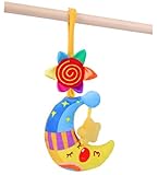 ベビー知育玩具 星 月 枕元 ベビーカー 飾り　赤ちゃん おもちゃ 知育 知育教育 出産祝い 百日祝い プレゼント かわいい 人気