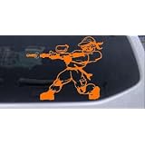 6in X 4.9in Orange -- Paintball Man Sports Car Window Wall Laptop Decal Sticker by Rad Dezigns