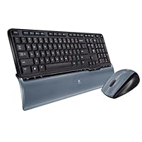 Logitech S520 Cordless Desktop Keyboard and Laser Mouse (Black/Grey)