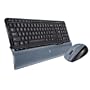Logitech S520 Cordless Desktop Keyboard and Laser Mouse (Black/Grey)